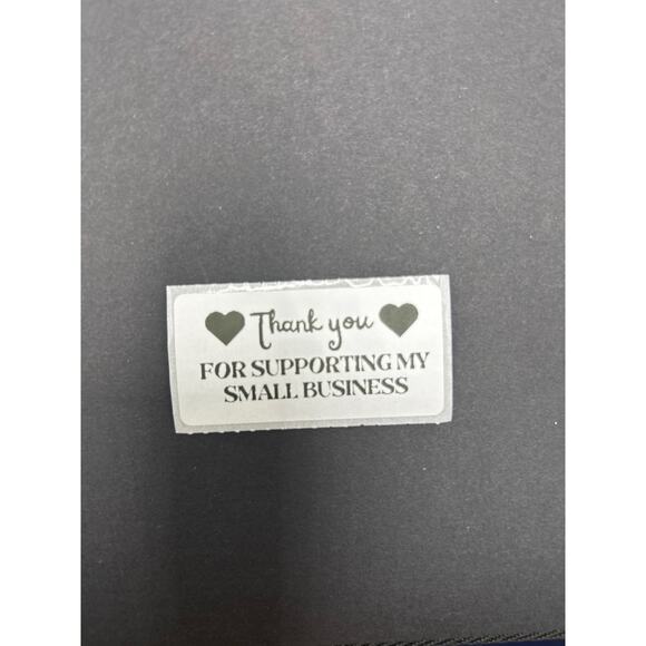 Set of 100 Handmade "Thank you for Supporting my Small Business" Stickers - Picture 3 of 4